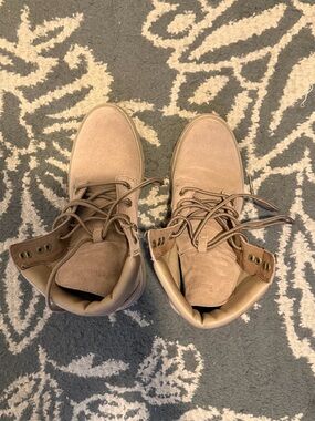 Timberland Tan Lace Up Ankle Boots